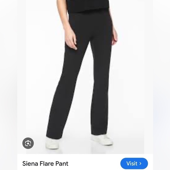 Athleta Black Siena Flare Leg Athliesure Pants Size 14Tall - Picture 1 of 11